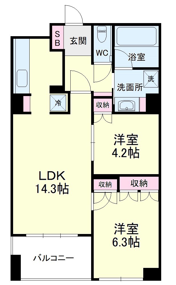 アートフォルム元城 間取り図