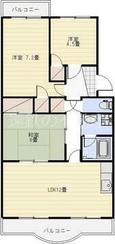 マンション植松 間取り図