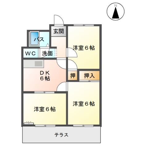 コーポウイング 間取り図