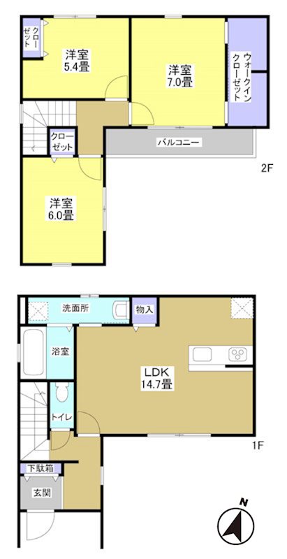 ブリアシエル新居ⅢG棟 間取り図