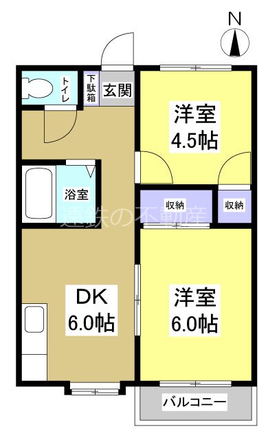 コーポ中村 間取り図