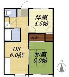 コーポ中村 間取り図