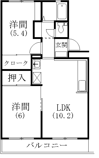 マンション大丸 間取り図