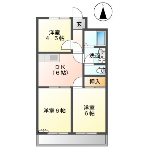 リバティハウス天王 間取り図