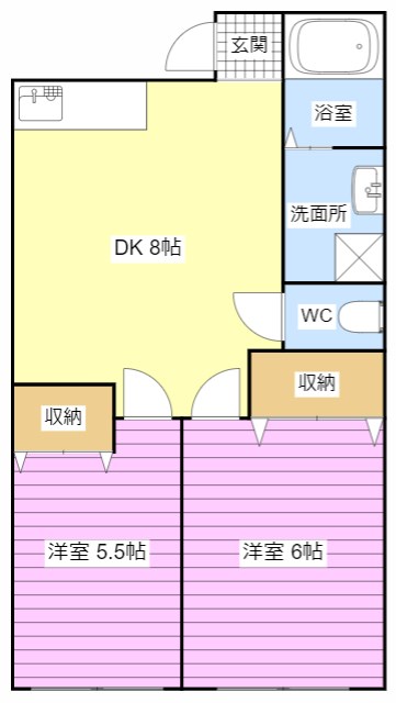 ラクス浜松北B 103号室 間取り