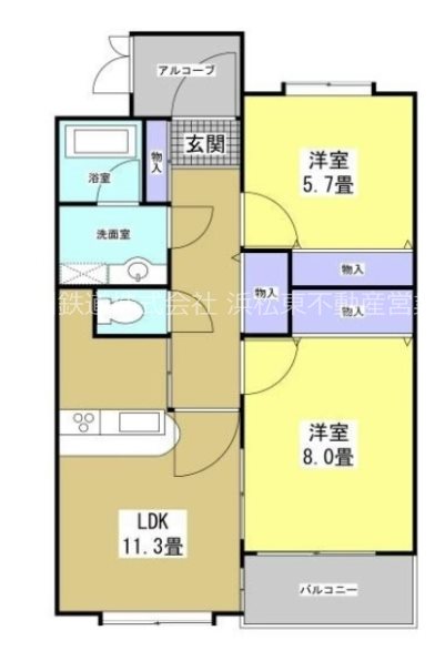 ＶＥＲＤＥ薬師 間取り図