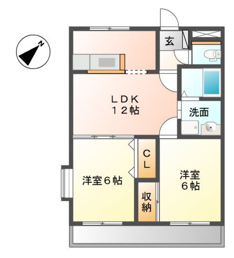 ベルメゾン高丘 間取り図