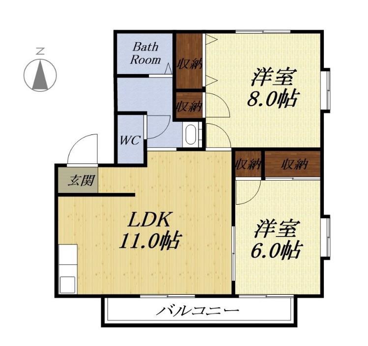 エントピア村松 間取り図