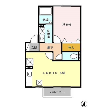 ラ・コリーヌ Ａ 間取り図