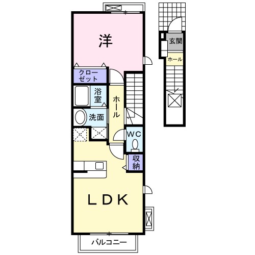 クローバーⅡ 間取り図