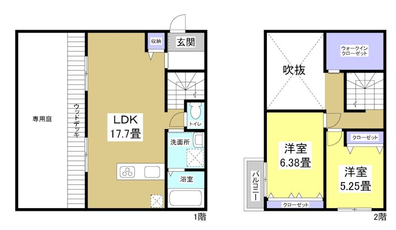 ヴィラ中山 間取り図