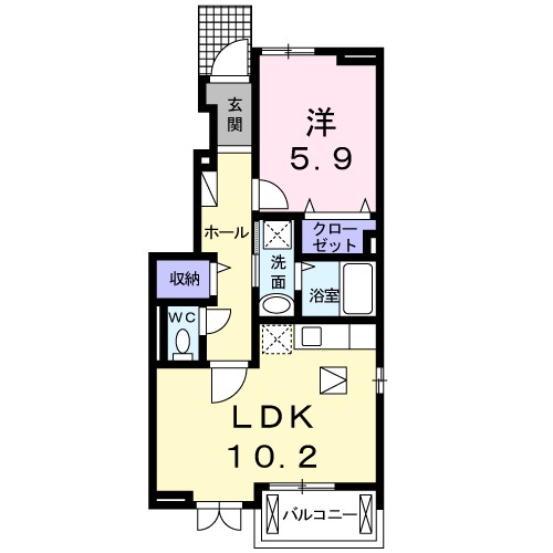 ニューグランシェルⅡ 間取り図