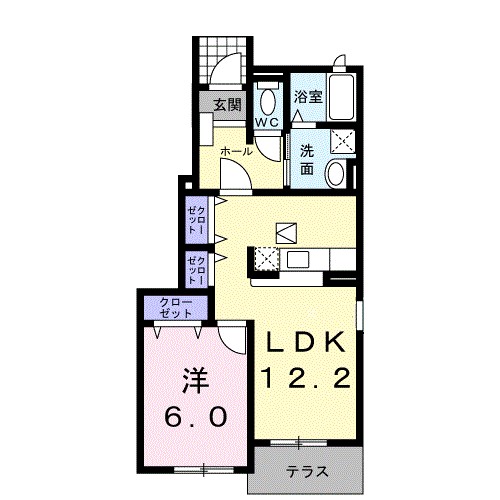 プラシードⅡ 間取り図