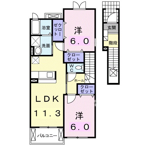 ソル・レヴァンテ　Ⅱ 間取り図