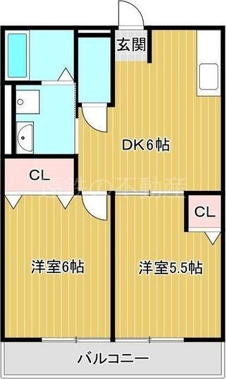 シティハイムアサダ 間取り図