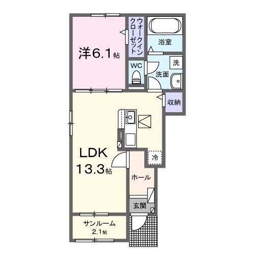 フェリスⅠ 間取り図