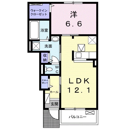 フラン　エアリー 間取り図