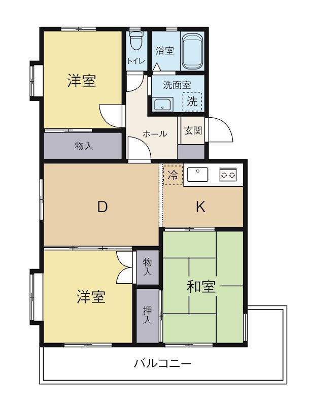 ハイツシャルマンⅠ 間取り図