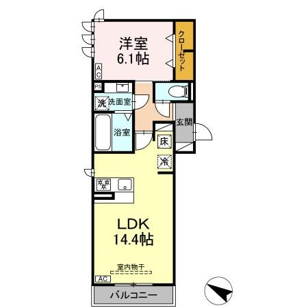 ソレイユ 間取り図