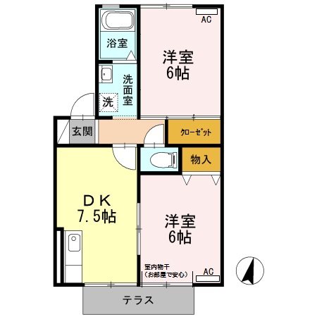 アストロハウスＢ 間取り図