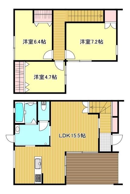 キャレブラン増楽 間取り図