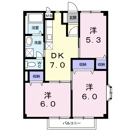 ベルデＵＩ 間取り図