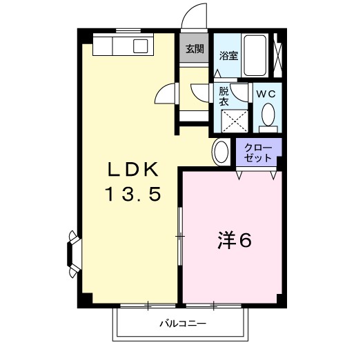 ハイツ長藤Ⅱ 間取り図