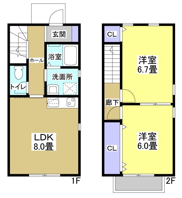 パティオ久米Ａ 間取り図