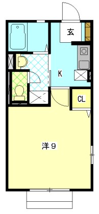 キャッスルウエストII 間取り図