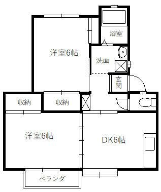 ベルハイツⅡ 間取り図