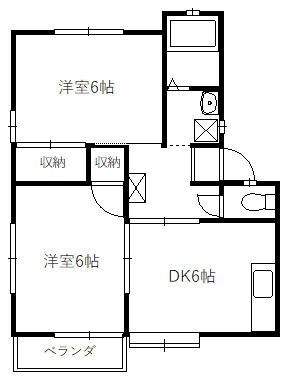 ベルハイツⅡ 間取り図