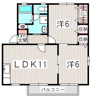 サンヴェルデD 間取り図