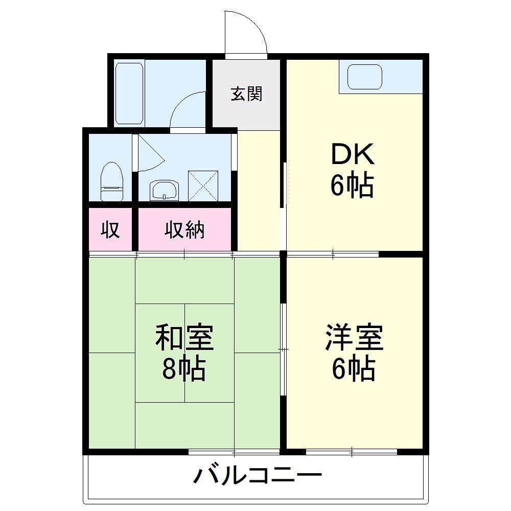 サンシャイン天王Ⅱ 間取り図