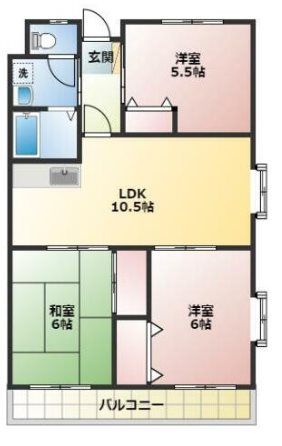 マンションあすらん 間取り図