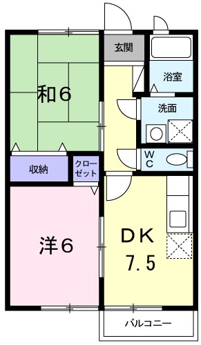 アネックス森Ⅰ 間取り図