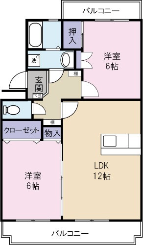 初生パークハイツ 間取り図