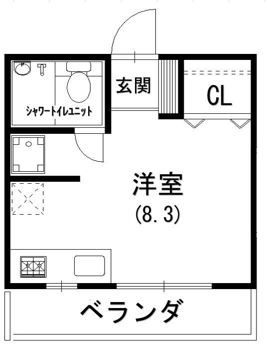 カレッジハイツⅡ 間取り図