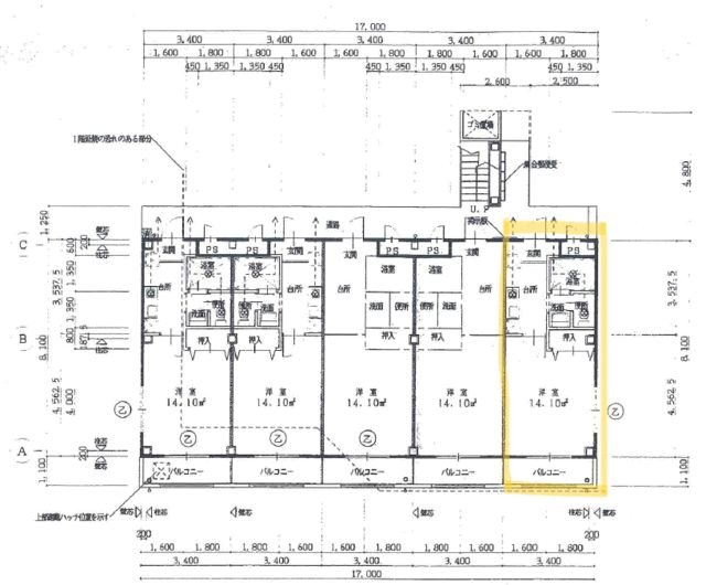 マンションあすか 間取り図