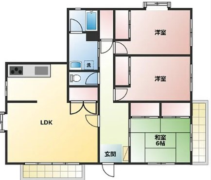 門倉ハイツヴィラ 間取り図