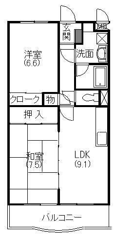 セレス長坂 間取り図