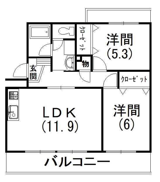 アルテール飯田 間取り図