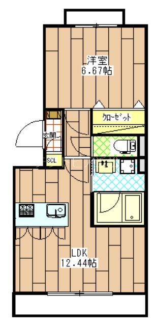 コンフォールメゾン西浅田 101号室 間取り