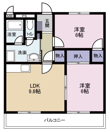 VPマンションⅢ 間取り図