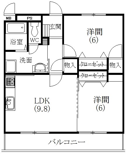 VPマンションⅢ 間取り図