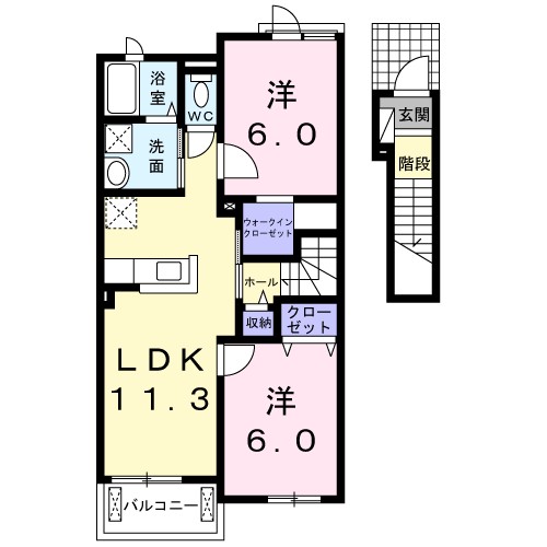 シャンプラトー　Ⅰ 間取り図