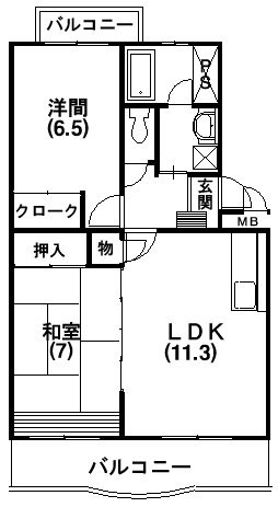 セレス富塚 間取り図