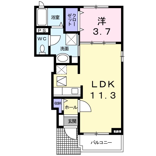 クレッシェンドⅡ 間取り図