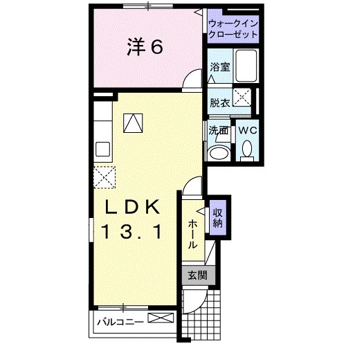 フォレストフクデⅠ 間取り図