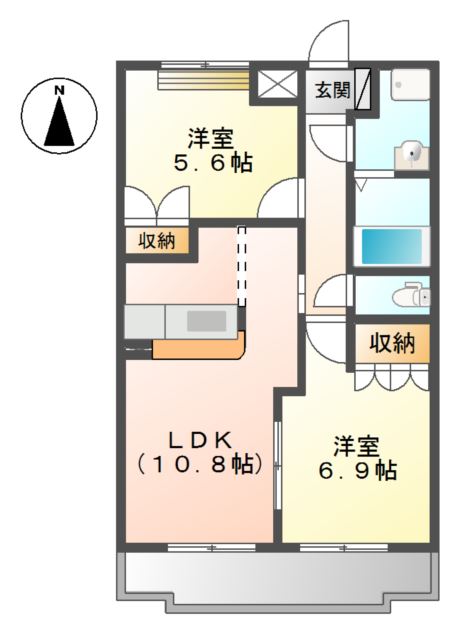 ルワンジュⅡ 間取り図