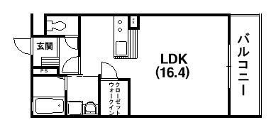 サンライズ布橋 505号室 間取り